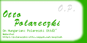 otto polareczki business card